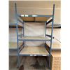 Image 3 : L1 - Metal Shelving Units, Approx. Upright 95" x Beams 48", Wooden Drawer Cabinet, Group of Fluoresc