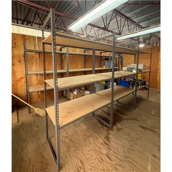 L1 - Group of Metal Shelving Units, H84" x 48" x 24" Each - Buyer Disassembly Required