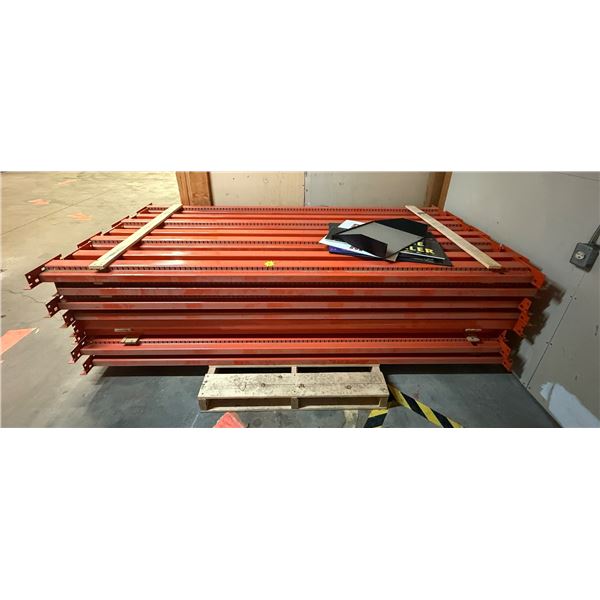 L1 - Group of Approx. 50-55 Racking Beams, 98" Each