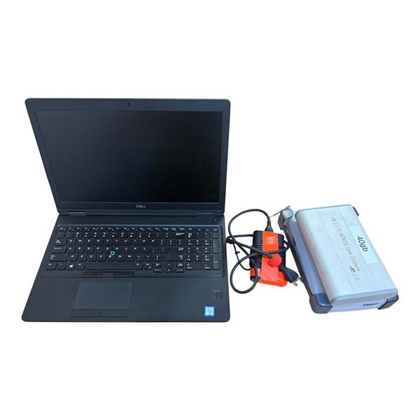 L1 - Dell Latitude 5590 Laptop (As-Is), Maxtor External Storage Drive, and 40GB Hard Drive Enclosure