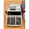 Image 3 : L1 - Canon MP49D Printing Calculator, Magic Bullet Personal Blender, and Assorted Plastic Label Hold