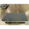 Image 2 : L3 - Group of 2 IKEA Sofa Bench Gunnared Medium Gray - approx. 79" x 32" each (some Stains)