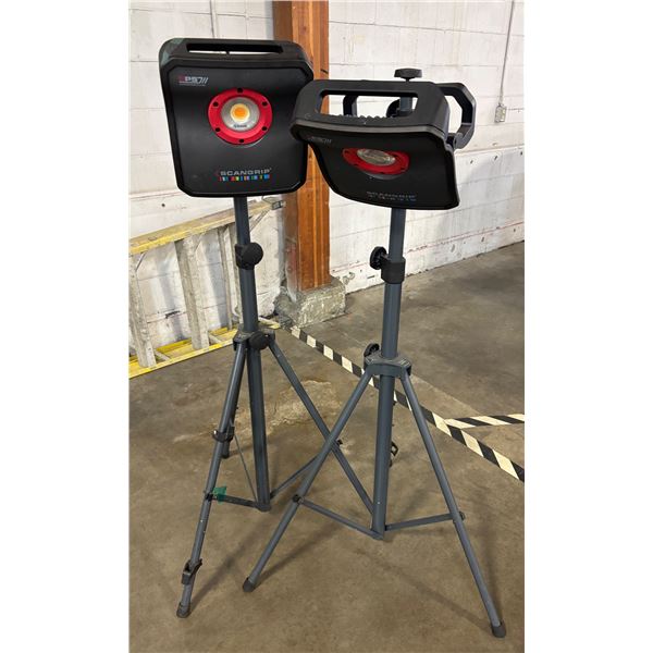 L3 - Group of 2 Scangrip Wheel Stands Mobile Work Lights - R.V. $320 each