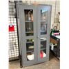 Image 1 : L3 -  Industrial Uline Clear-View Steel Frame Cabinet - approx. 6ft x 3ft x 2ft