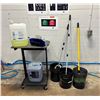 Image 1 : L3 - Mobile Car Detailing Workstation Lot - includes Utility Cart / Buckets / Soap Solution / Extend