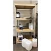 Image 1 : L3 - 4-Tiers Industrial Metal Shelf - includes Assorted RENU Car Cleaning Products (Glass Cleaners /