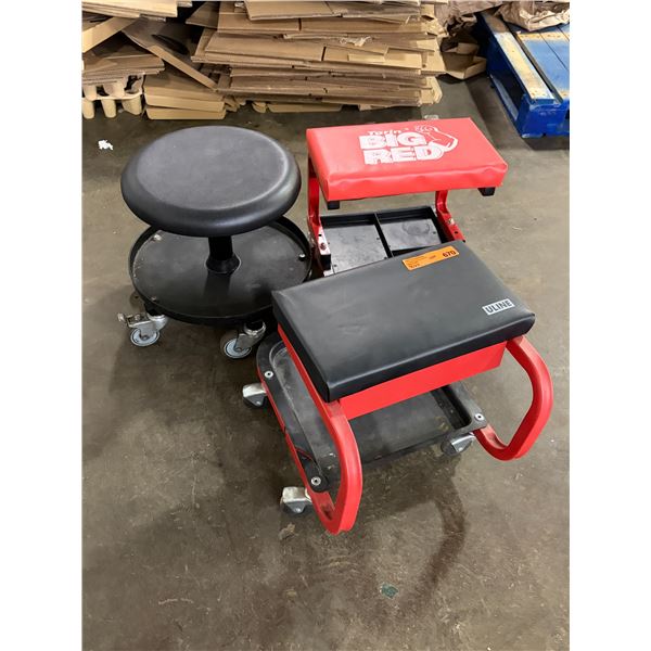 L3 - Group of 3 Professional Rolling Mechanic Stools