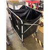 Image 1 : L3 - Rubbermaid Commercial Collapsible 2-Basket Truck w/ Microfiber Cloths - R.V. $336