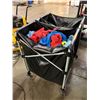 Image 1 : L3 - Rubbermaid Commercial Collapsible 2-Basket Truck w/ Microfiber Cloths - R.V. $336