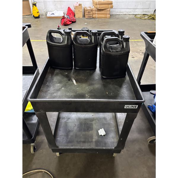 L3 - Black Mobile Cart Detailing Station- includes RENU Cleaners & Microfiber Cleaners / Meguiars Gl