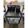 Image 1 : L3 - Black Mobile Cart Detailing Station- includes RENU Cleaners & Microfiber Cleaners / Meguiars Gl