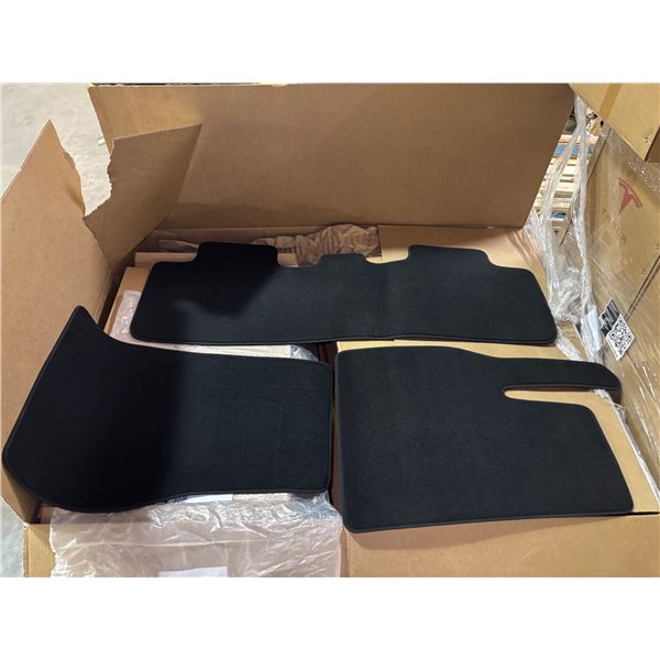 L3 - NEW Group of 2 Tesla (Model Y) Floor Mat Kit (each Box = 3 pcs), Part Number 1937037-55-C . R.V