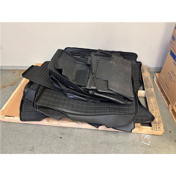 L3 - Pallet of Assorted Tesla Black Floor Mats - approx. 35 pcs -assorted sizes & Condition)