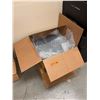 Image 1 : L3 - NEW 2 Boxes of 2-pcs Tesla (Model Y) OEM 19-inch Cross Flow Aero Wheel Cover - R.V. $280 / Part