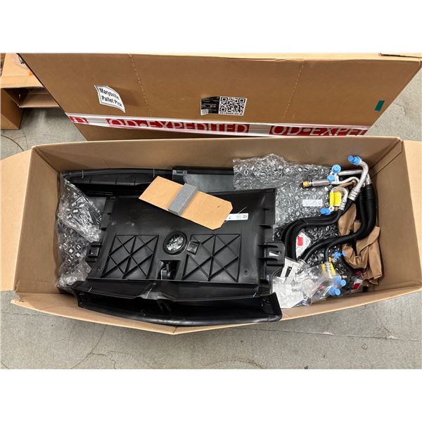 L3 - NEW Box of Tesla Car OEM  Components & Parts - includes Active Grille Shutter Heat Pump Cover (