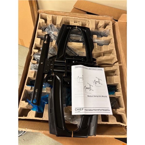 L3 - Open Box Chief Legrand Medium Thinstall Dual Swing Arm Wall Display TV Mount 32"-65" - R.V. $64