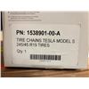 Image 3 : L3 - NEW Tesla 19-inch Snow Chains (Model S), 245/45 Tires - R.V. $575 / Part No. 1538901-00-A