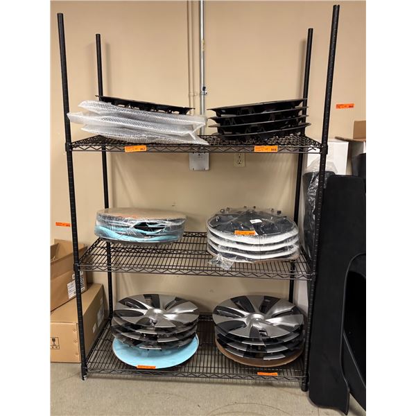 L3 - Group of 2 Black Industrial Shelves