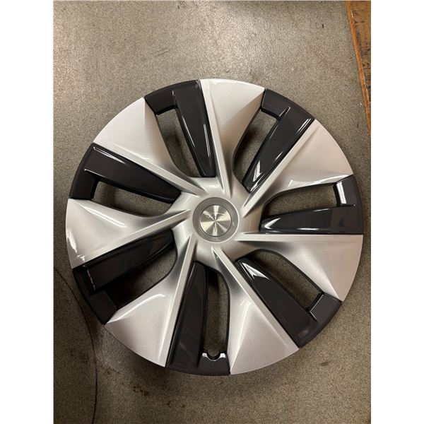 L3 -  NEW Tesla 4-pcs 19-inch Gemini Wheel Cover (Model Y) - R.V. $240 / Part No. 1044282-00-C
