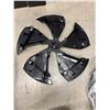 Image 2 : L3 - NEW Tesla 4-pcs "Cross Flow" Wheel Cover (aerocaps, Model Y) - R.V. $230 / Part No. 2188235-00-