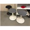 Image 4 : L3 - 5-Tier White Metal Shelf & 3 Modern Stools - includes Floor Mats (Contents Milwaukee not includ