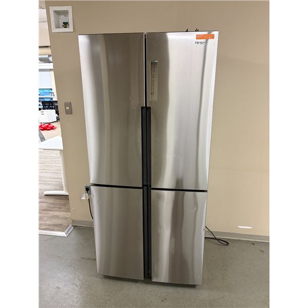 Haier French Door Refrigerator - Model QHE16HYPFS - Tested and Working