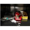 Image 5 : Misc Cabinet Contents - Includes Door Knobs, License Plate Frames, Carpets etc