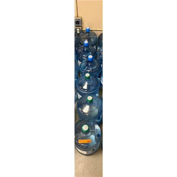Group of 6 - Sealed and Filled 19 Liters Water Dispenser Jug