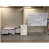 Image 1 : Group of Misc Items - Includes White Board, Markers, Media Unit etc