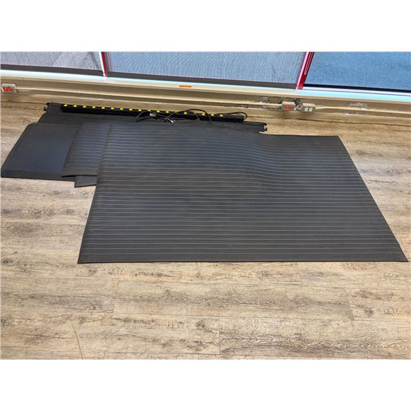 Group of Industrial Rubber Mats and Industrial Surge Bar