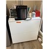Image 1 : Group of Items - Includes 2 Drawer cabinet, Coffee Machine, Black & Decker Toaster oven etc