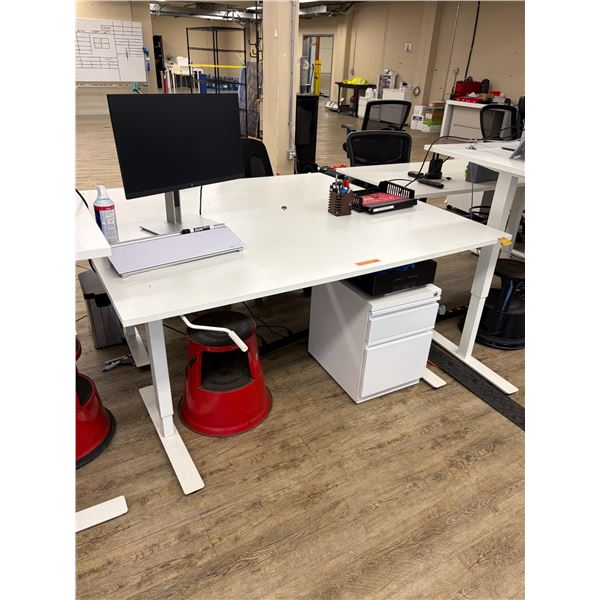 Group of Misc Office Items - Includes Height Adjustable desks, Monitors etc