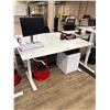 Image 1 : Group of Misc Office Items - Includes Height Adjustable desks, Monitors etc
