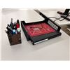 Image 3 : Group of Misc Office Items - Includes Height Adjustable desks, Monitors etc