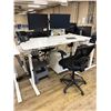 Image 1 : Group of Misc Office Items - Includes Height Adjustable desks, Office Chairs, Monitors etc