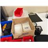 Image 3 : Group of Misc Office Items, Desk, Stationary & Cabinet