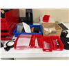 Image 5 : Group of Misc Office Items, Desk, Stationary & Cabinet