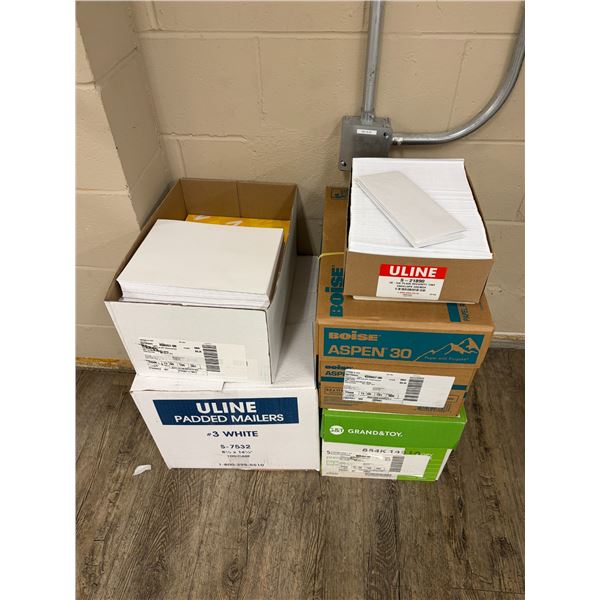Large Group of White Printing Papers