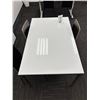 Image 2 : L2 -Group - Adjustable Height Table w/ 4 Black Wooden Chairs - 63x31.5" & Table w/ 3 Chairs - 53x30x