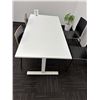 Image 3 : L2 -Group - Adjustable Height Table w/ 4 Black Wooden Chairs - 63x31.5" & Table w/ 3 Chairs - 53x30x