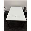 Image 2 : L2 - Group - 2 Tables (53x33x29.5" / 39x24x29"), (x2) Chairs (1 Folding) & (x3) Stools