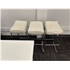Image 3 : L2 - Group - 2 Tables (53x33x29.5" / 39x24x29"), (x2) Chairs (1 Folding) & (x3) Stools