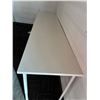 Image 2 : L2 - 2pc White Office Tables - 59x29.5x38.5"