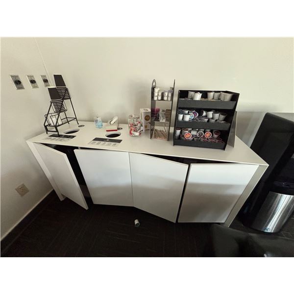 L2 - Cabinet & Contents - Recycle/Trash Under Counter, Keurig Coffee Pods, Etc.