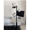 Image 3 : L2 - Group - (x3) White Stools, Table, HP Monitor & Standing Light