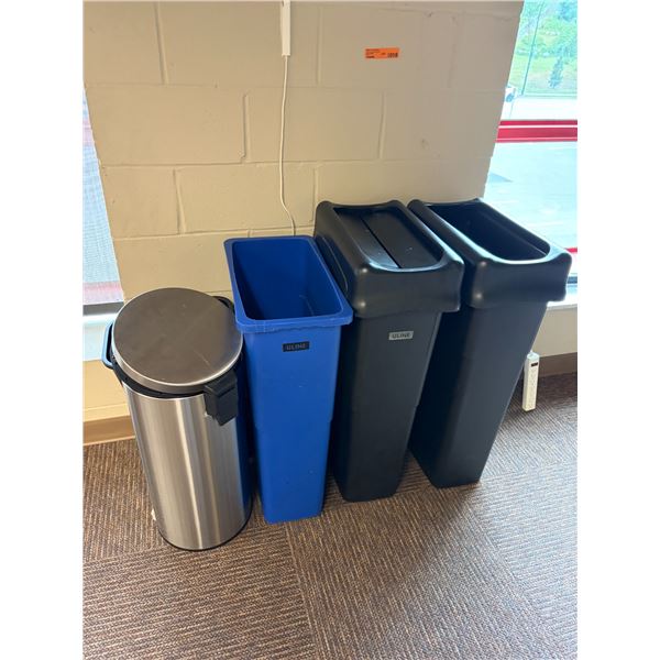 L2 - 4pc - Uline Garbage Cans