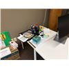 Image 2 : L2 - Group - (x3) Tables, HP Monitor, Misc. Office Supplies, Etc.