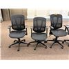 Image 2 : L2 - 5pc - Black Rolling Adjustable Office Chairs
