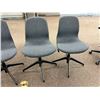 Image 2 : L2 - 5pc - Grey Adjustable Height Office Chairs