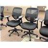Image 3 : L2 - 4pc - Black Rolling Adjustable Office Chairs